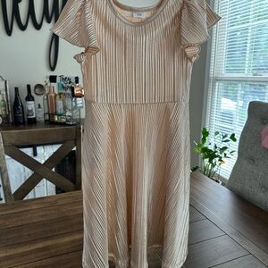 Gap Metallic Dress Gold